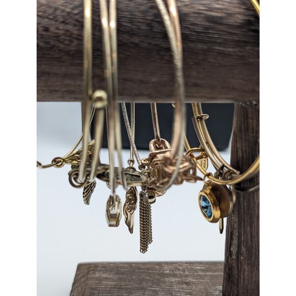 Lot of Twenty-Nine Alex and Ani & Similar Adjustable Wire Bangle Bracelets - Picture 10 of 12